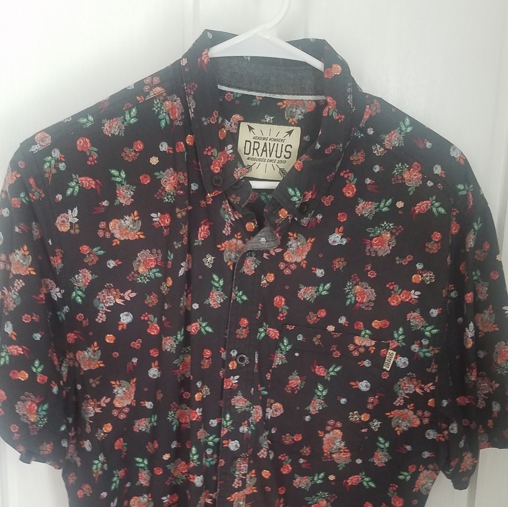 Dravus Floral Print Button up Shirt
